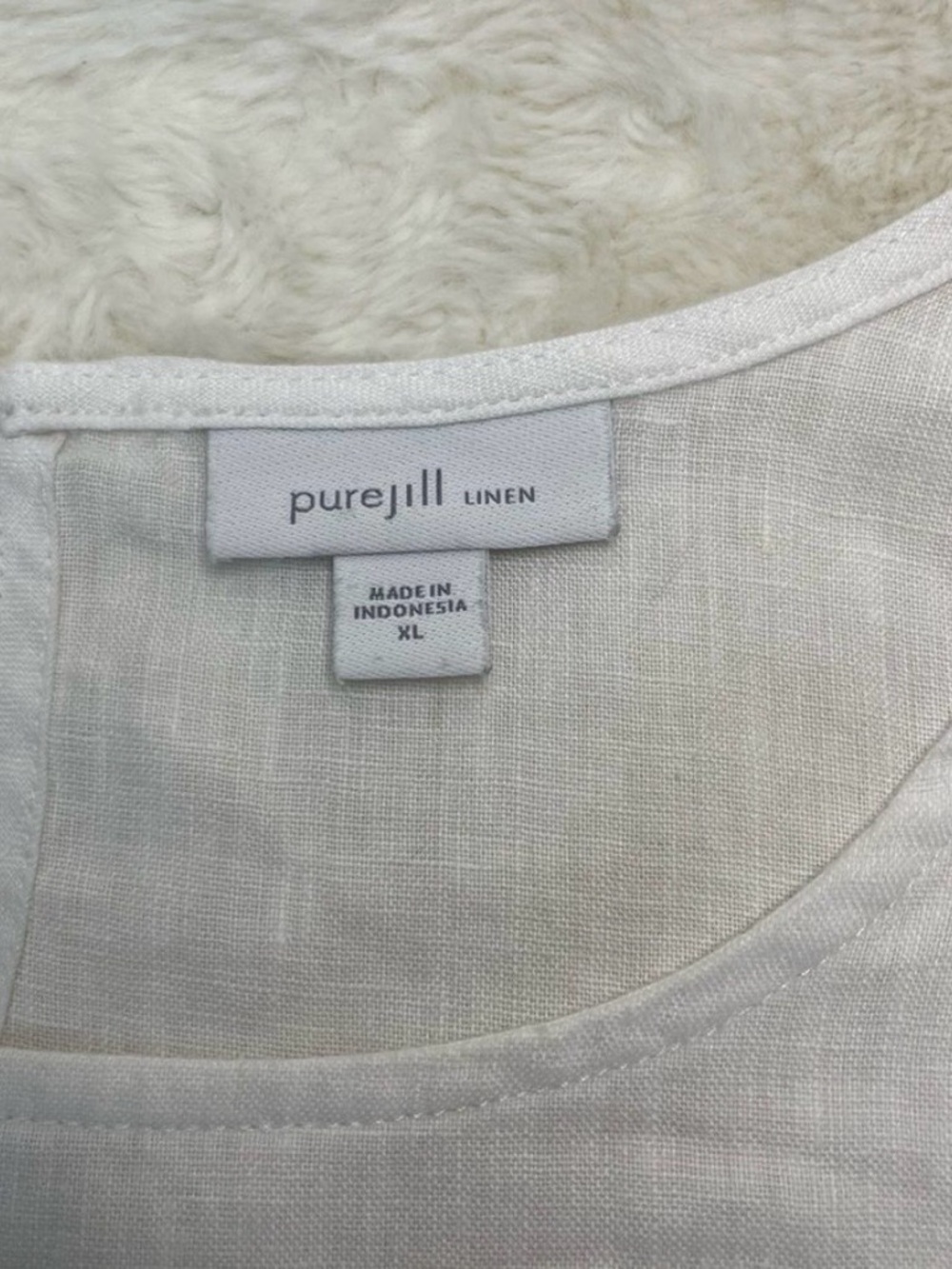 J. Jill Pure Jill Linen Dip Dye Kimono Sleeve Top - XL - Picture 3 of 6